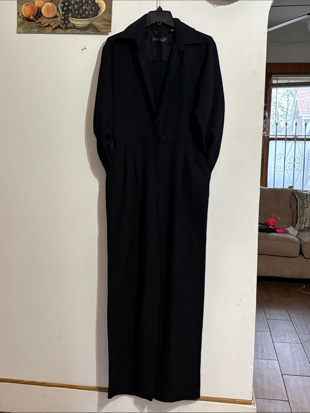ELLEN TRACY black Silk Jumpsuit Worn Once Sz 8 no signs of wear